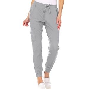 Grey Jogger Scrub Pants
